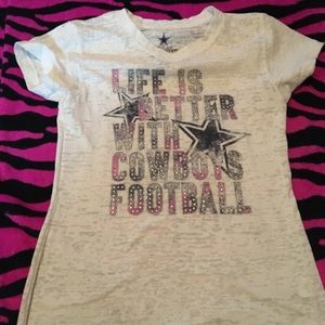 Dallas Cowboys shirt. Girls size L 12-14